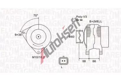 MAGNETI MARELLI Alterntor MAG 063731637010, 063731637010