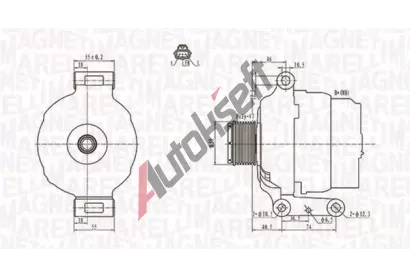 MAGNETI MARELLI Alterntor MAG 063731639010, 063731639010
