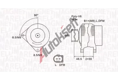 MAGNETI MARELLI Alterntor MAG 063731644010, 063731644010