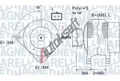 MAGNETI MARELLI Alterntor MAG 063731645010, 063731645010