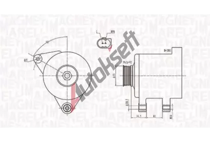 MAGNETI MARELLI Alterntor MAG 063731664010, 063731664010