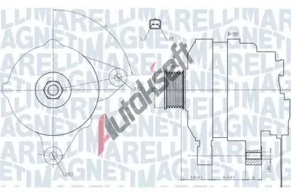 MAGNETI MARELLI Alterntor MAG 063731665010, 063731665010
