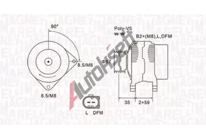MAGNETI MARELLI Alterntor MAG 063731675010, 063731675010