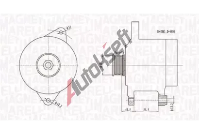 MAGNETI MARELLI Alterntor MAG 063731718010, 063731718010