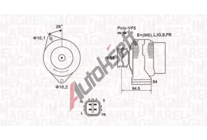 MAGNETI MARELLI Alterntor MAG 063731721010, 063731721010