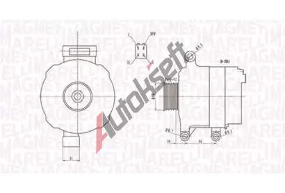 MAGNETI MARELLI Alterntor MAG 063731728010, 063731728010