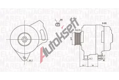 MAGNETI MARELLI Alterntor MAG 063731750010, 063731750010