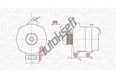 MAGNETI MARELLI Alterntor MAG 063731780010, 063731780010