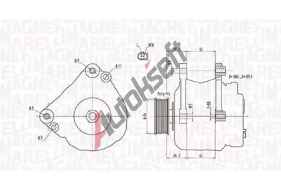 MAGNETI MARELLI Alterntor MAG 063731818010, 063731818010