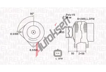 MAGNETI MARELLI Alterntor MAG 063731823010, 063731823010