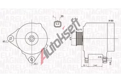 MAGNETI MARELLI Alterntor MAG 063731824010, 063731824010