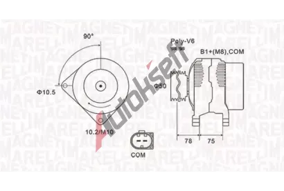 MAGNETI MARELLI Alterntor MAG 063731825010, 063731825010
