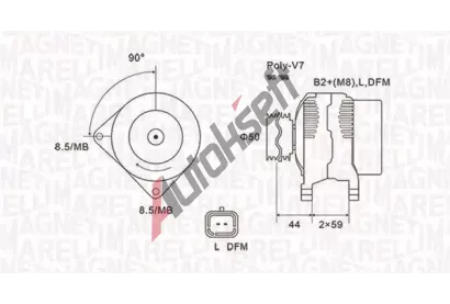 MAGNETI MARELLI Alterntor MAG 063731827010, 063731827010