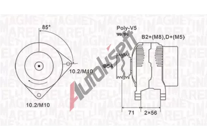 MAGNETI MARELLI Alterntor MAG 063731833010, 063731833010