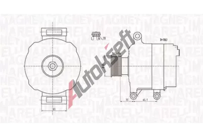 MAGNETI MARELLI Alterntor MAG 063731869010, 063731869010