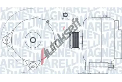 MAGNETI MARELLI Alterntor MAG 063731876010, 063731876010