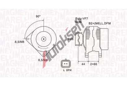 MAGNETI MARELLI Alterntor MAG 063731877010, 063731877010