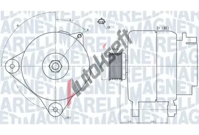 MAGNETI MARELLI Alterntor MAG 063731887010, 063731887010