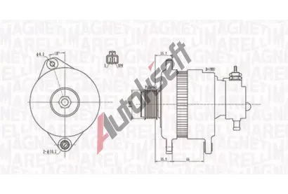 MAGNETI MARELLI Alterntor MAG 063731900010, 063731900010