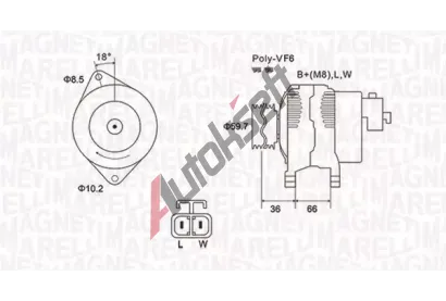 MAGNETI MARELLI Alterntor MAG 063731901010, 063731901010