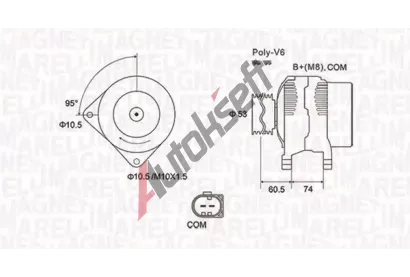 MAGNETI MARELLI Alterntor MAG 063731905010, 063731905010