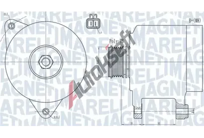 MAGNETI MARELLI Alterntor MAG 063731906010, 063731906010