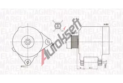 MAGNETI MARELLI Alterntor MAG 063731907010, 063731907010