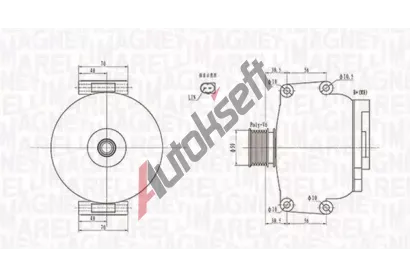 MAGNETI MARELLI Alterntor MAG 063731908010, 063731908010