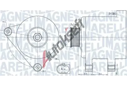 MAGNETI MARELLI Alterntor MAG 063731910010, 063731910010