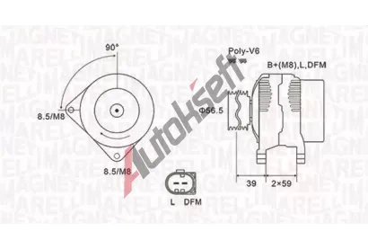 MAGNETI MARELLI Alterntor MAG 063731911010, 063731911010