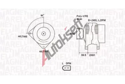 MAGNETI MARELLI Alterntor MAG 063731912010, 063731912010