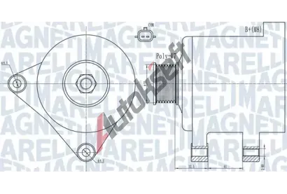 MAGNETI MARELLI Alterntor MAG 063731918010, 063731918010