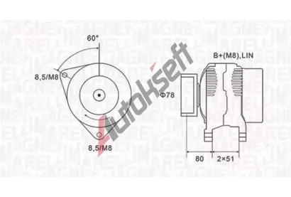 MAGNETI MARELLI Alterntor MAG 063731919010, 063731919010