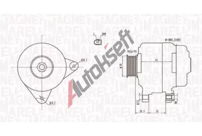 MAGNETI MARELLI Alterntor MAG 063731921010, 063731921010