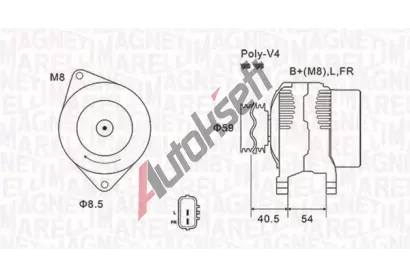 MAGNETI MARELLI Alterntor MAG 063731927010, 063731927010