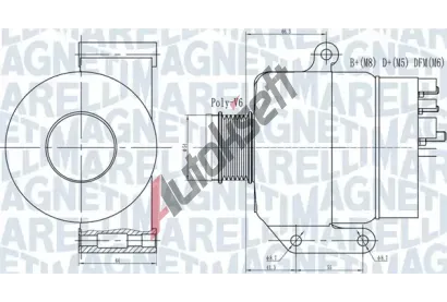 MAGNETI MARELLI Altern�tor MAG 063731935010, 063731935010