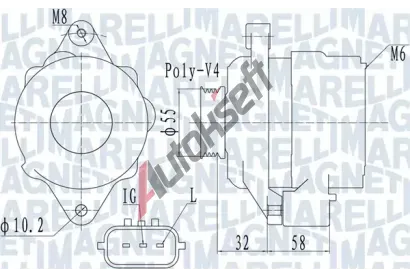 MAGNETI MARELLI Alterntor MAG 063731943010, 063731943010