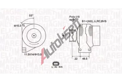 MAGNETI MARELLI Alterntor MAG 063731958010, 063731958010