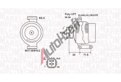 MAGNETI MARELLI Alterntor MAG 063731965010, 063731965010