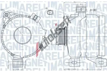 MAGNETI MARELLI Alterntor MAG 063731967010, 063731967010