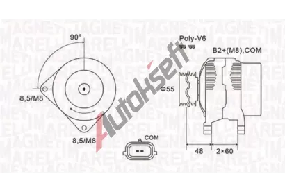 MAGNETI MARELLI Alterntor MAG 063731974010, 063731974010
