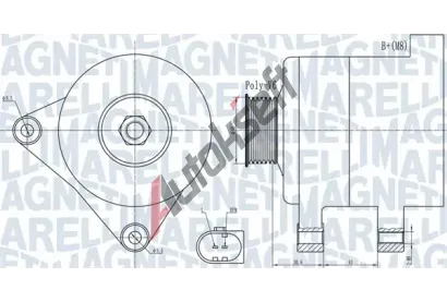 MAGNETI MARELLI Alterntor MAG 063731985010, 063731985010