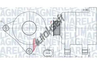 MAGNETI MARELLI Alterntor MAG 063731986010, 063731986010