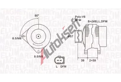 MAGNETI MARELLI Alterntor MAG 063732002010, 063732002010