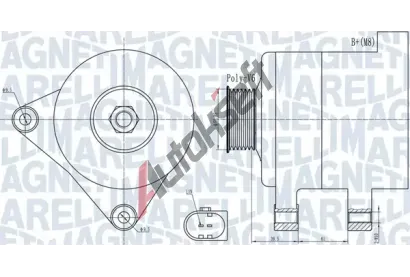 MAGNETI MARELLI Alterntor MAG 063732011010, 063732011010