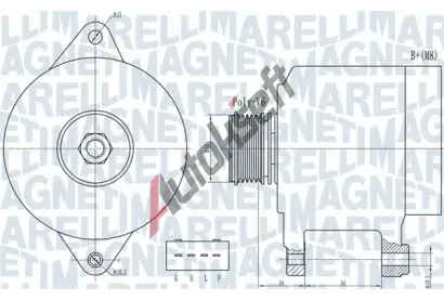MAGNETI MARELLI Alterntor MAG 063732013010, 063732013010