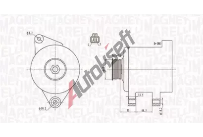 MAGNETI MARELLI Alterntor MAG 063732017010, 063732017010