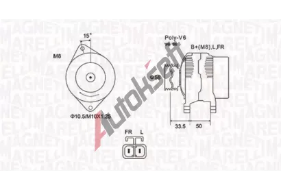 MAGNETI MARELLI Alterntor MAG 063732020010, 063732020010