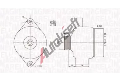 MAGNETI MARELLI Alterntor MAG 063732026010, 063732026010