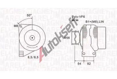 MAGNETI MARELLI Alterntor MAG 063732028010, 063732028010